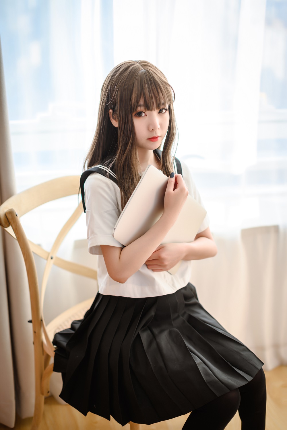 是青水-JK制服学姐[30P] COS网红博主 预览2图