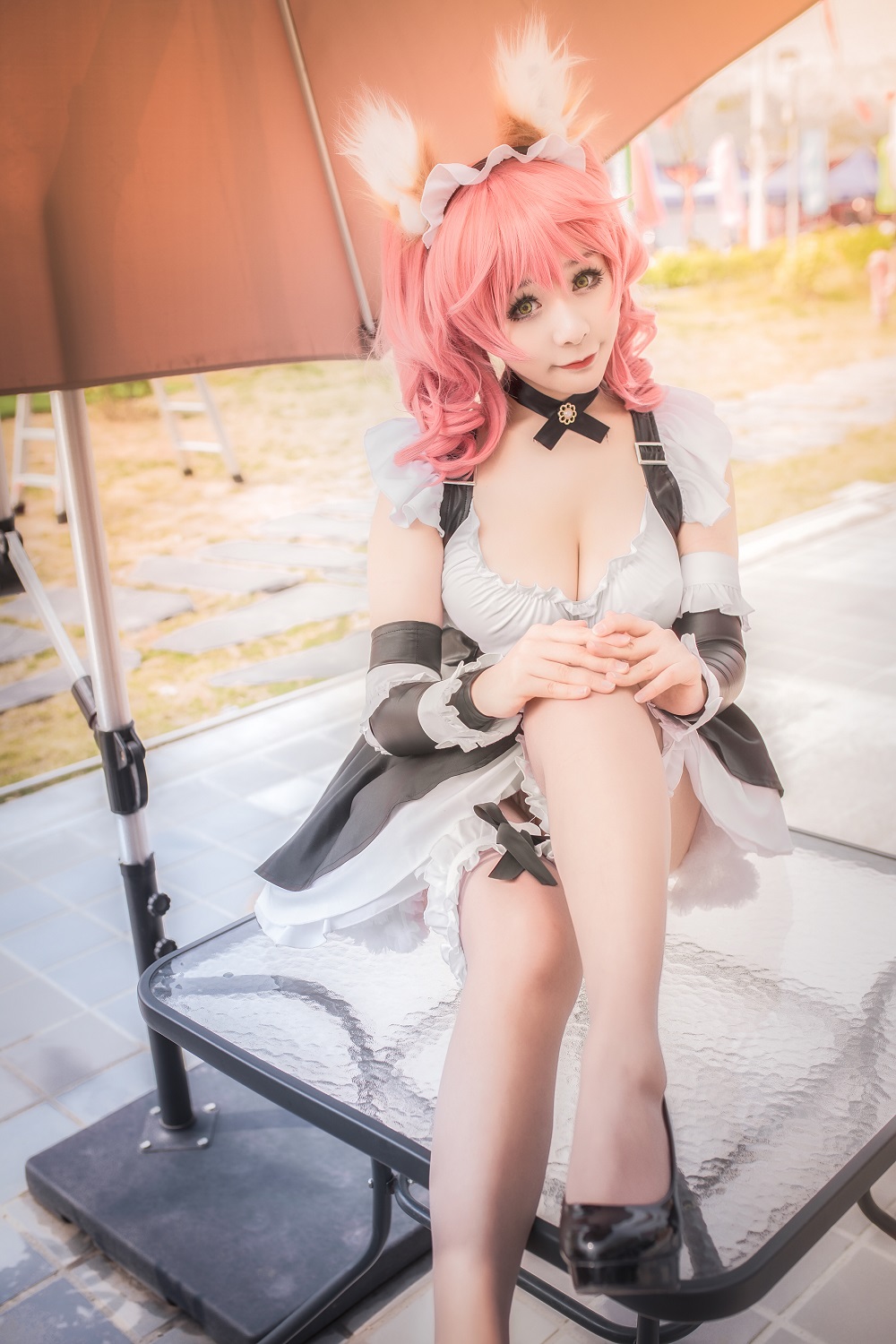 三刀刀miido-FGO-玉藻前女仆[16P] COS网红博主 预览2图