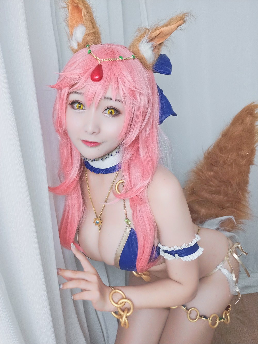 三刀刀miido-FGO-玉藻前舞娘自拍[14P] COS网红博主 预览2图