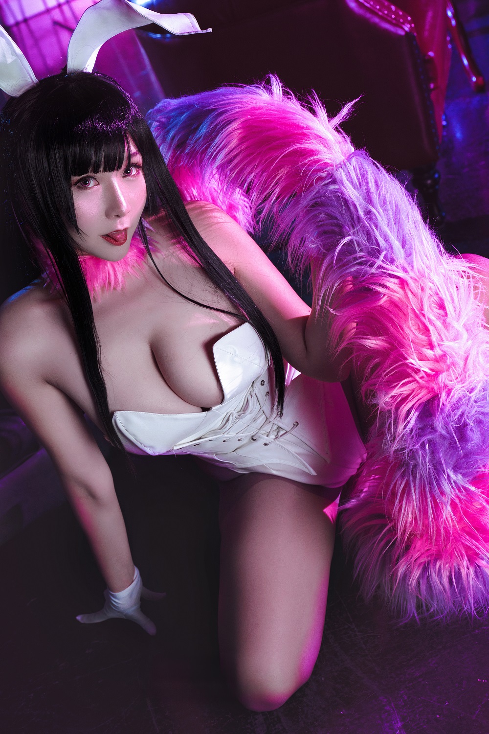 三刀刀miido-恶魔姐姐-千夜兔女郎[15P] COS网红博主 预览2图