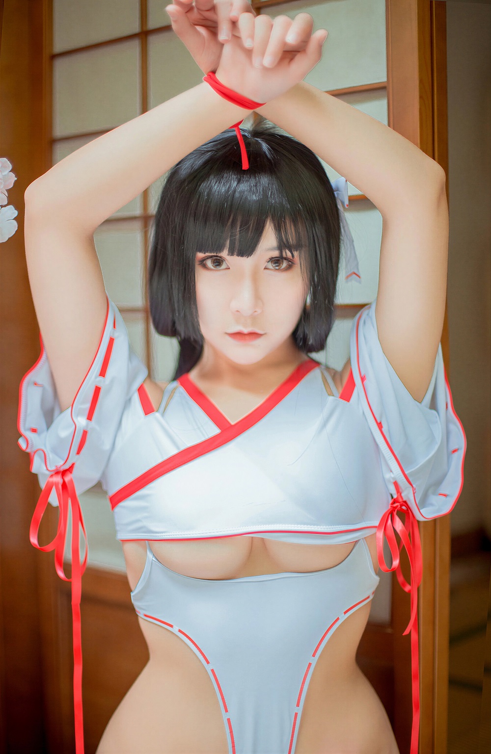 三刀刀miido-神社巫女[42P] COS网红博主 预览2图