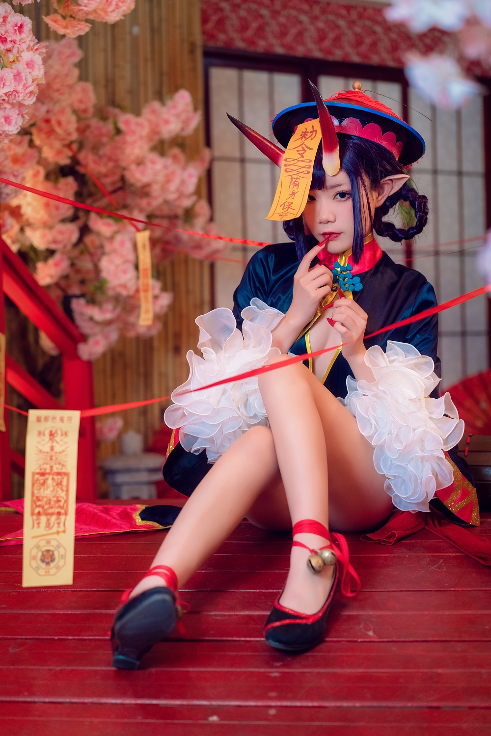 铁打萌萌-FGO-酒吞童子小僵尸[15P] COS网红博主 预览2图