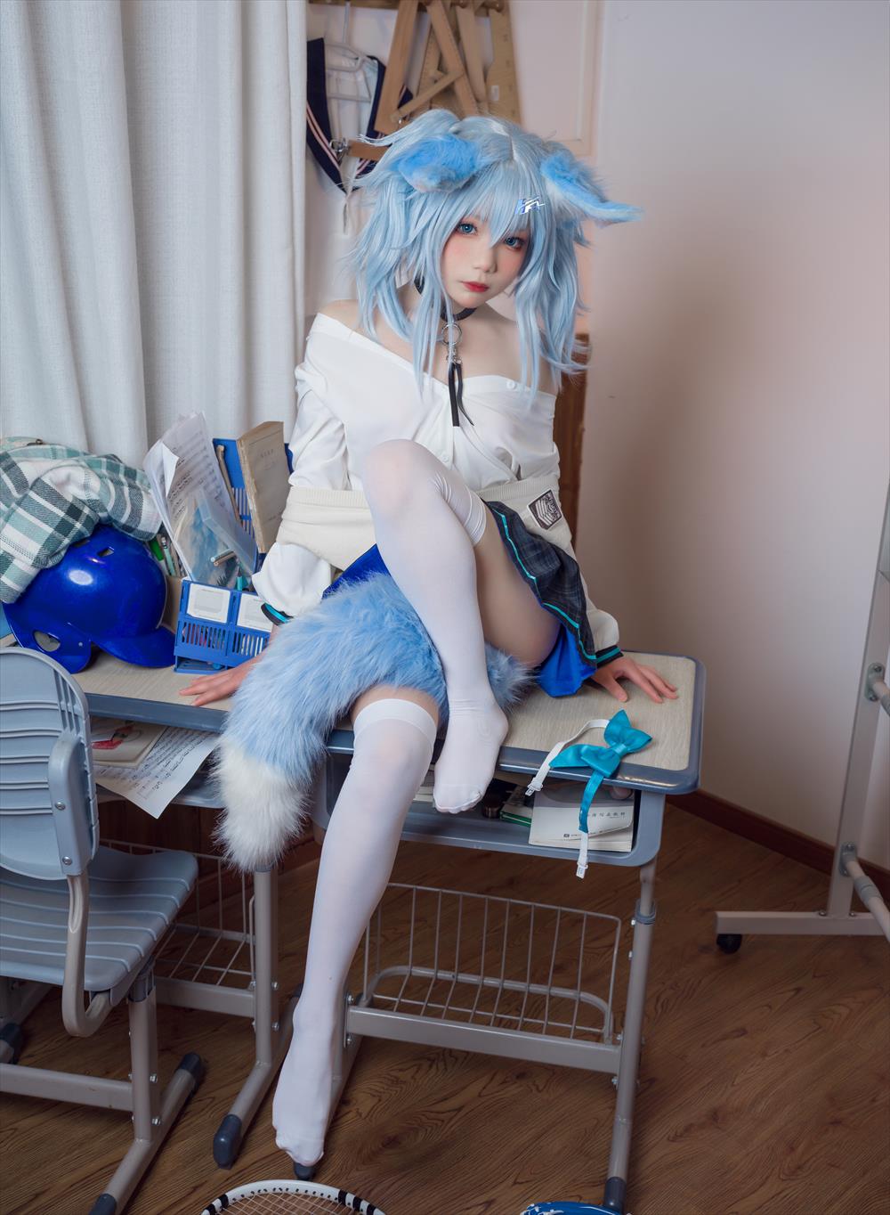 铁打萌萌-少女前线-PA15校服[38P] COS网红博主 预览2图