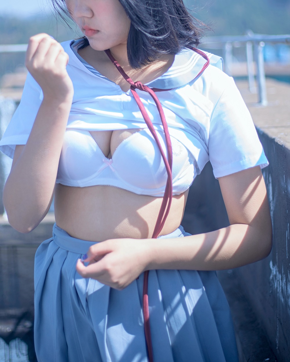 汐-天台JK制服[40P] COS网红博主 预览1图