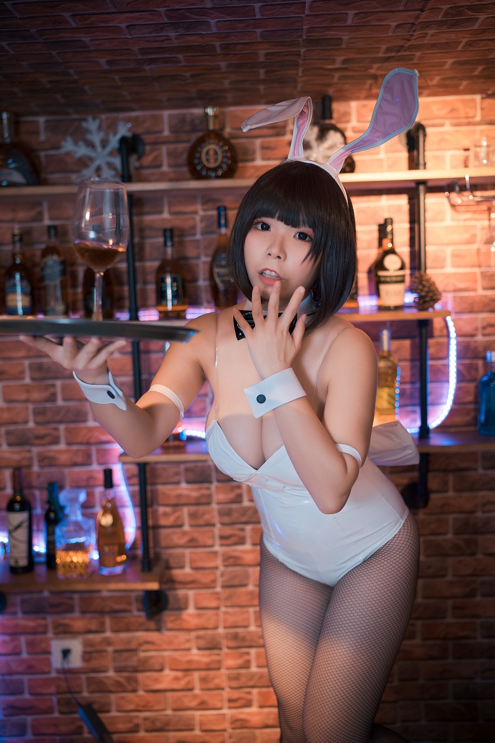 无颜小天使-路人女主-加藤惠睡衣兔女郎[25P] COS网红博主 预览1图