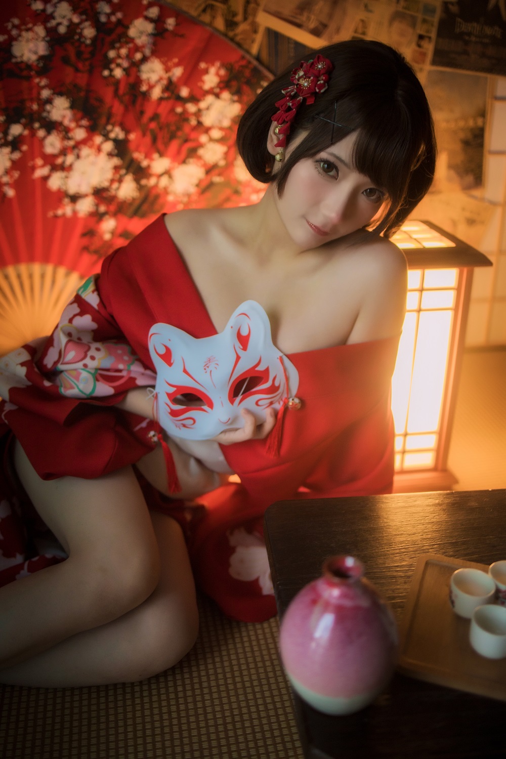 是三不是世w-和服[20P] COS网红博主 预览1图