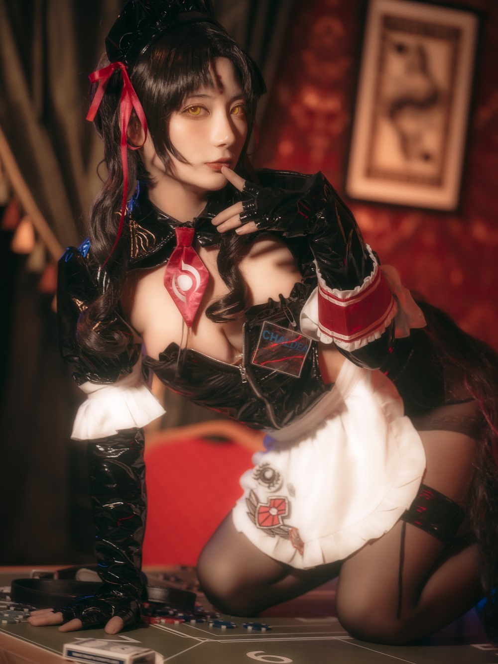 是三不是世w-FGO-杀生院祈荒女仆[18P] COS网红博主 预览2图