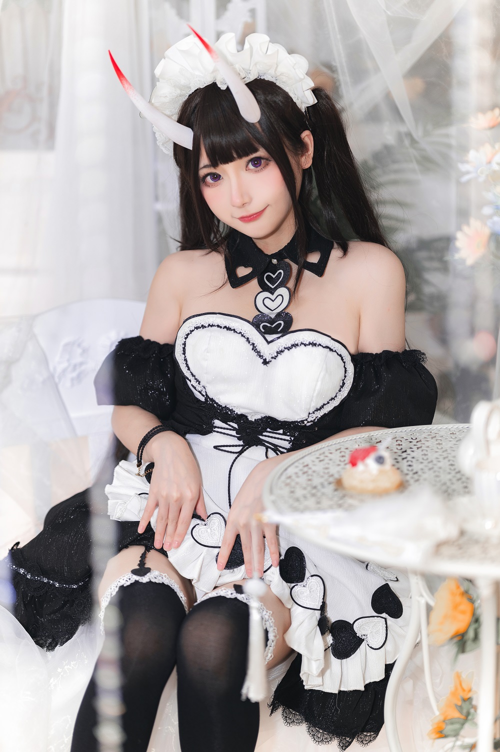 是三不是世w-碧蓝航线-能代女仆[27P] COS网红博主 预览1图