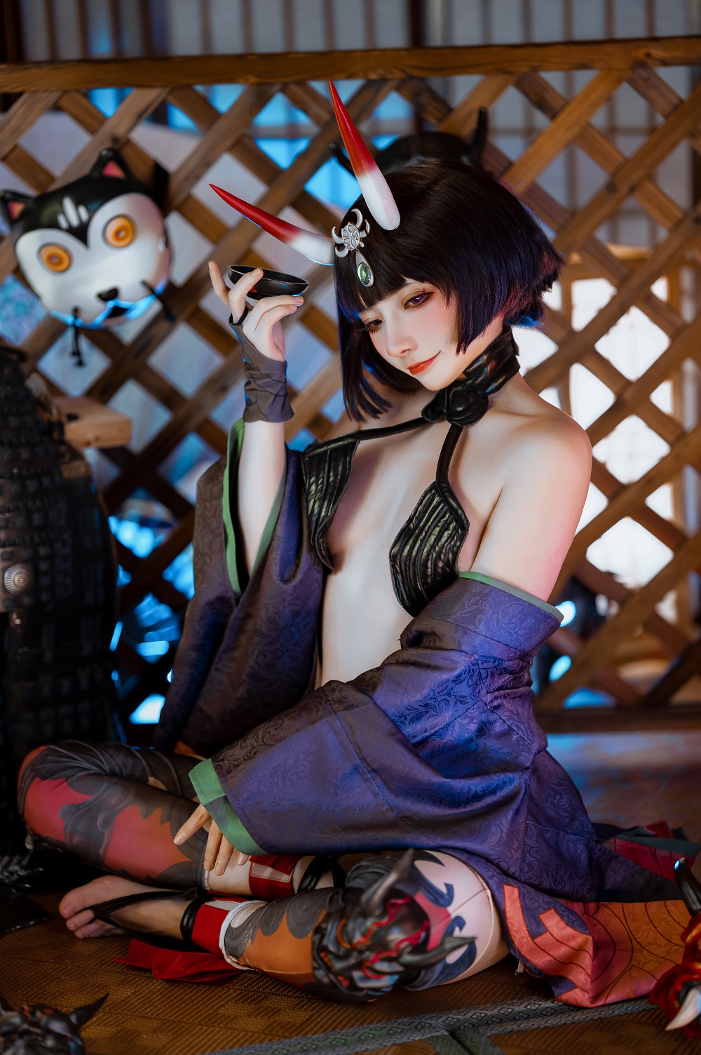 是三不是世w-FGO-酒吞童子[35P] COS网红博主 预览1图