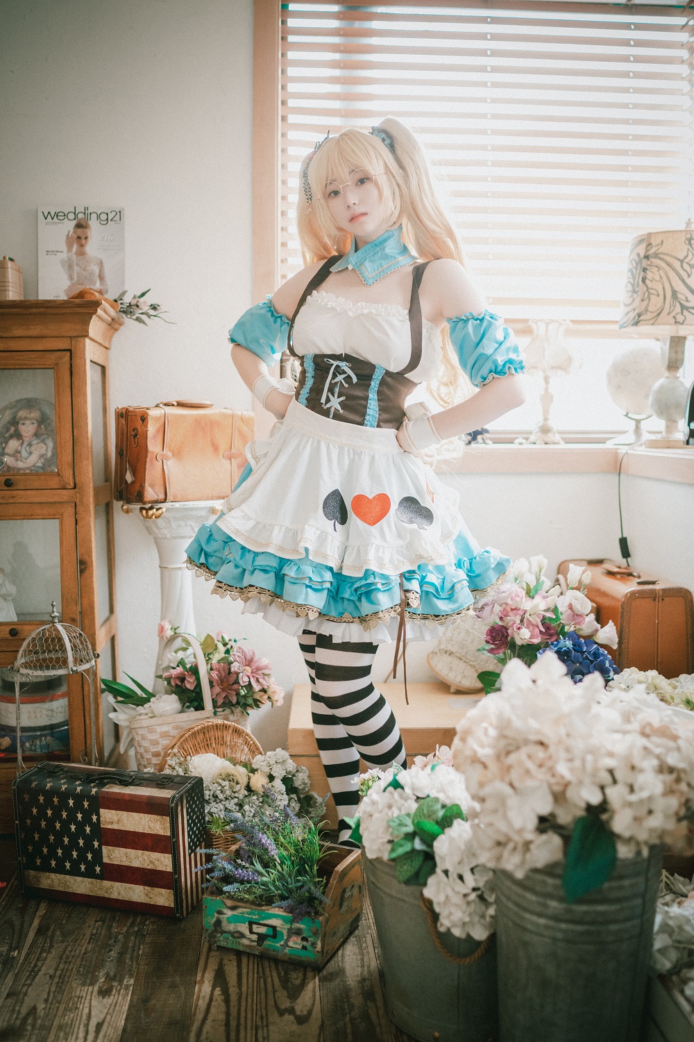 Bambi밤비-DJAWA Photo-Alice in Glasses[49P] 韩系图集 预览1图