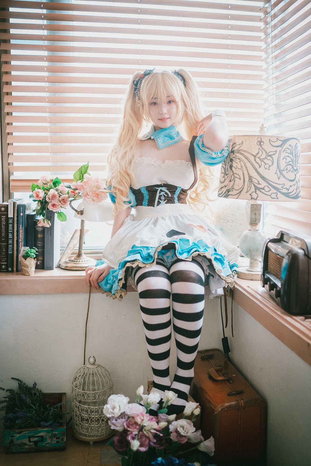 Bambi밤비-DJAWA Photo-Alice in Glasses[49P] 韩系图集 预览2图