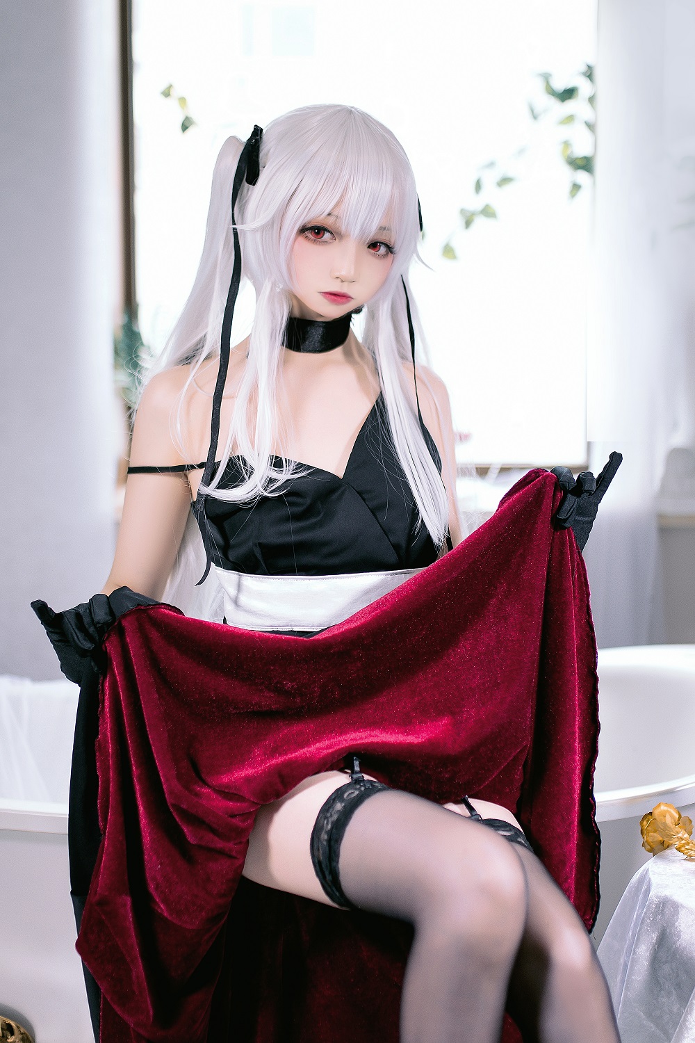 小野寺地瓜-美少女万华镜-篝之雾枝礼服[12P] COS网红博主 预览1图
