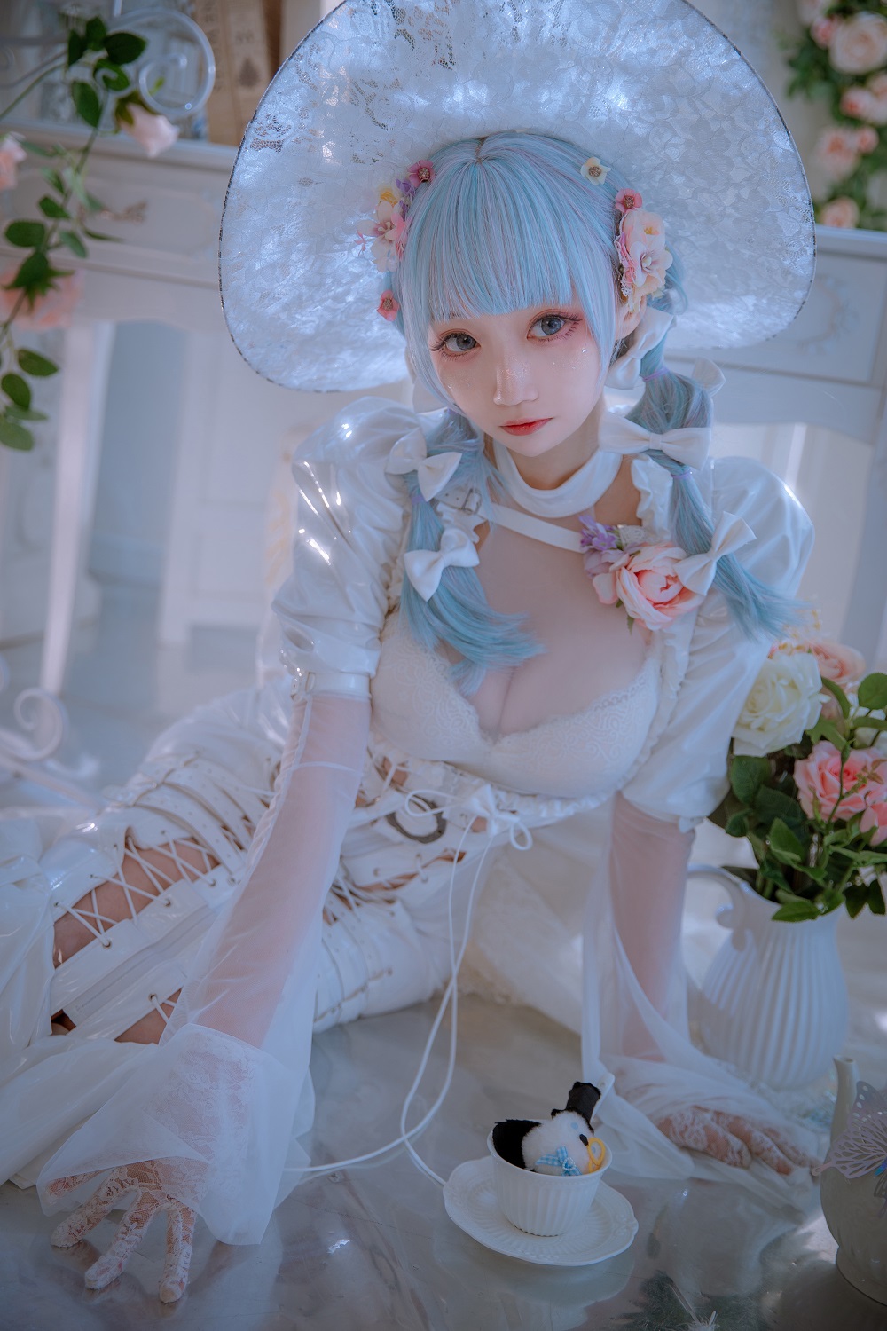 小野寺地瓜-纯白魔女[15P] COS网红博主 预览2图