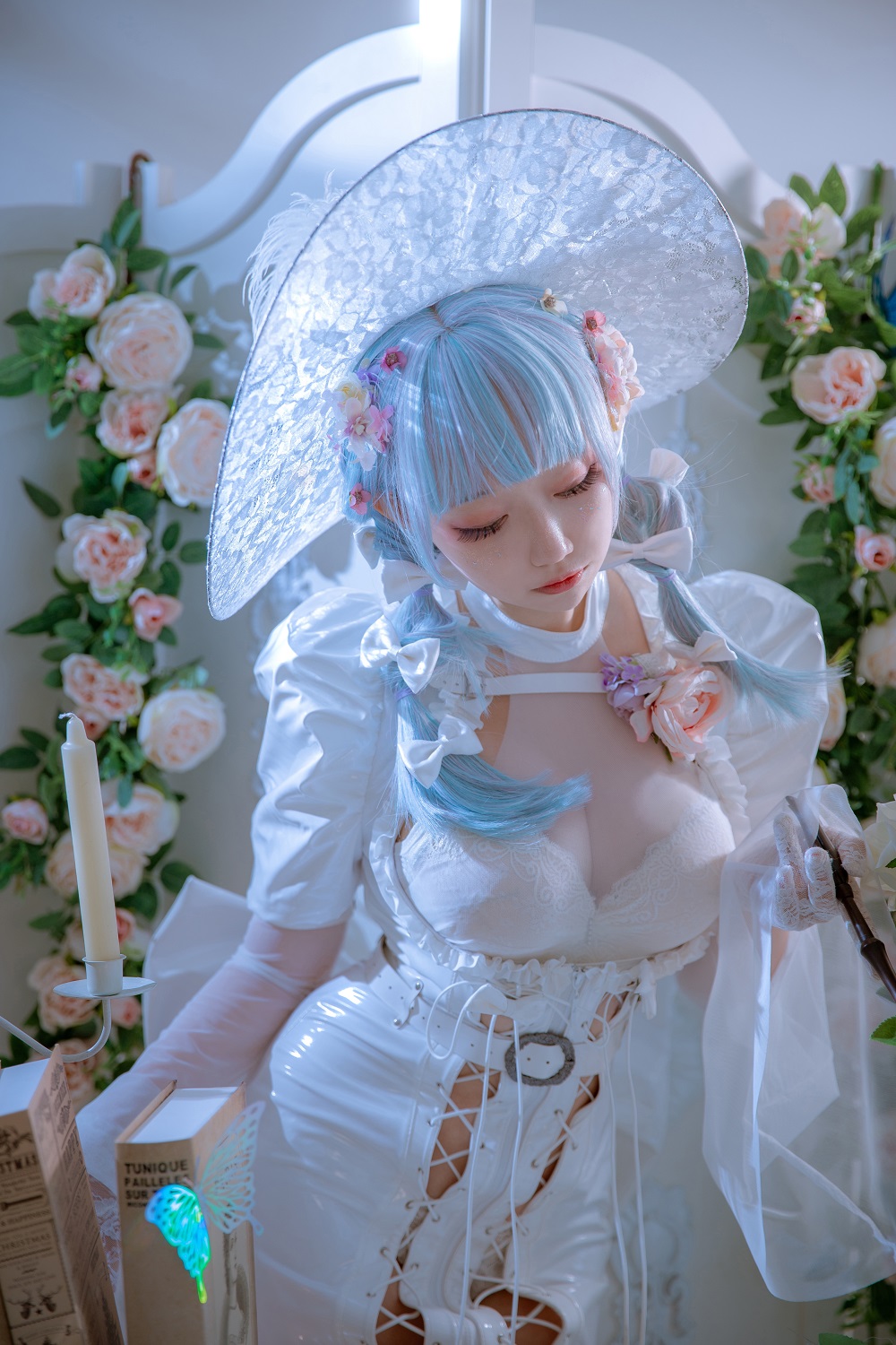 小野寺地瓜-纯白魔女[15P] COS网红博主 预览1图