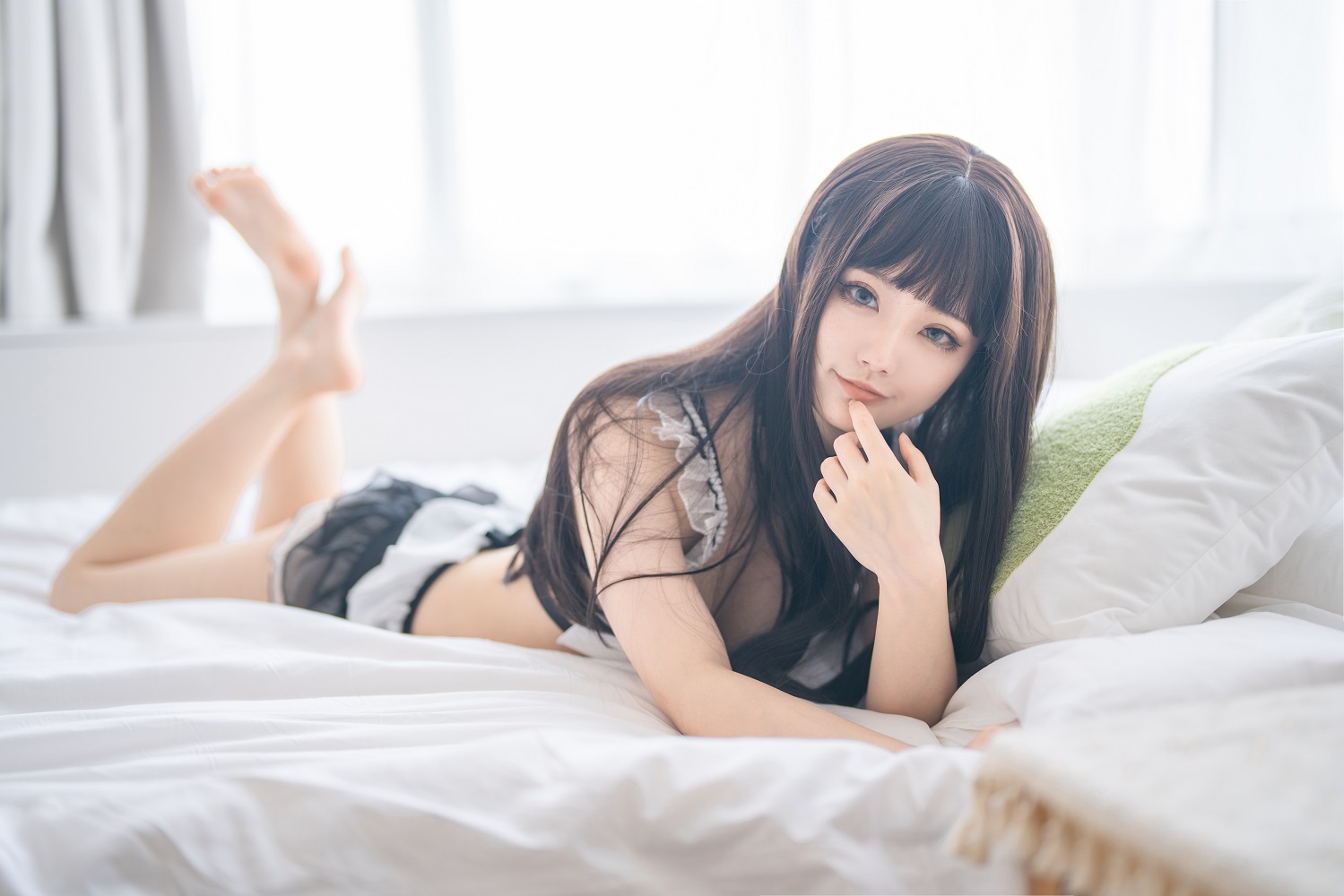 桃良阿宅-午睡女仆[20P] COS网红博主 预览2图