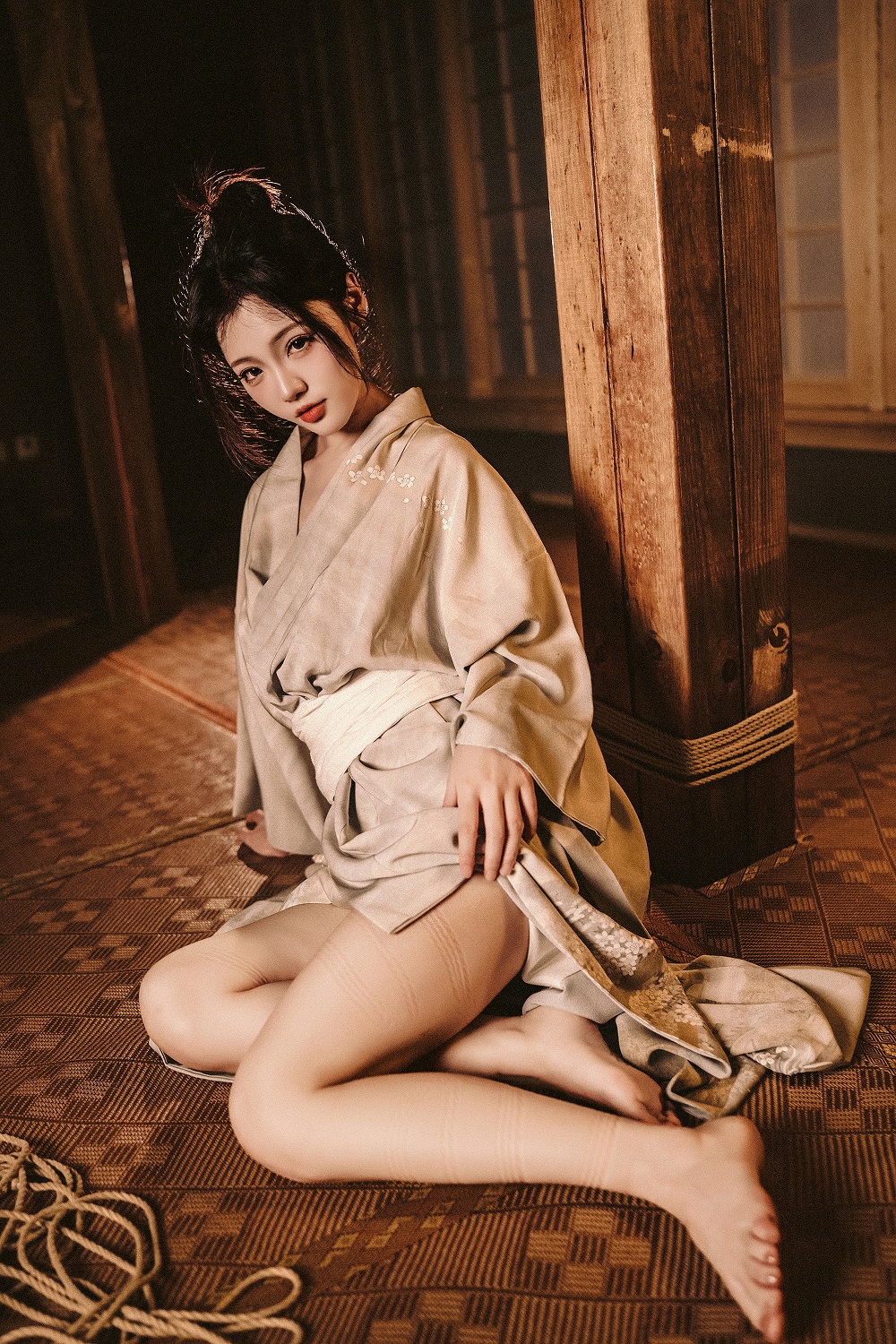 桃良阿宅-和服绳艺[64P] COS网红博主 预览1图