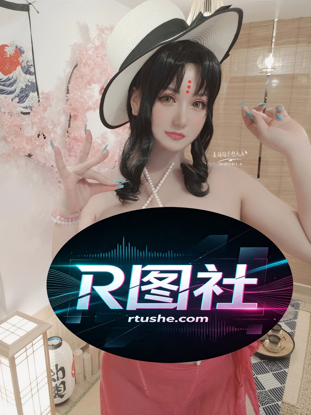 夏鸽鸽不想起床-FGO-杀生院祈荒泳装[30P] COS网红博主 预览1图