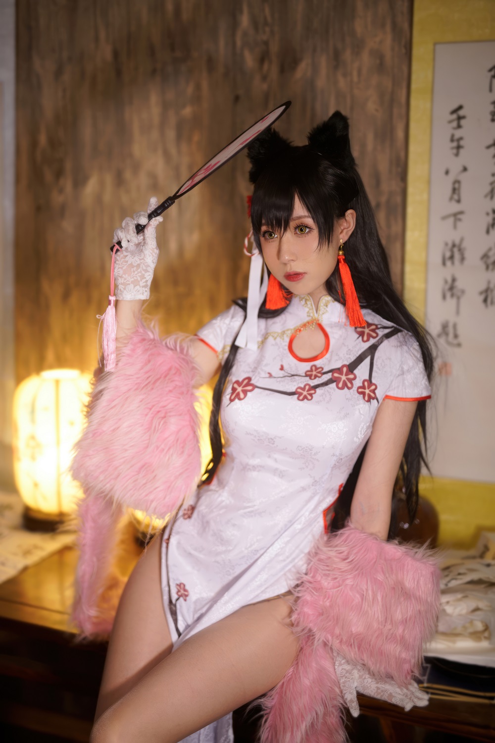西园寺南歌-碧蓝航线-爱宕旗袍[9P] COS网红博主 预览1图