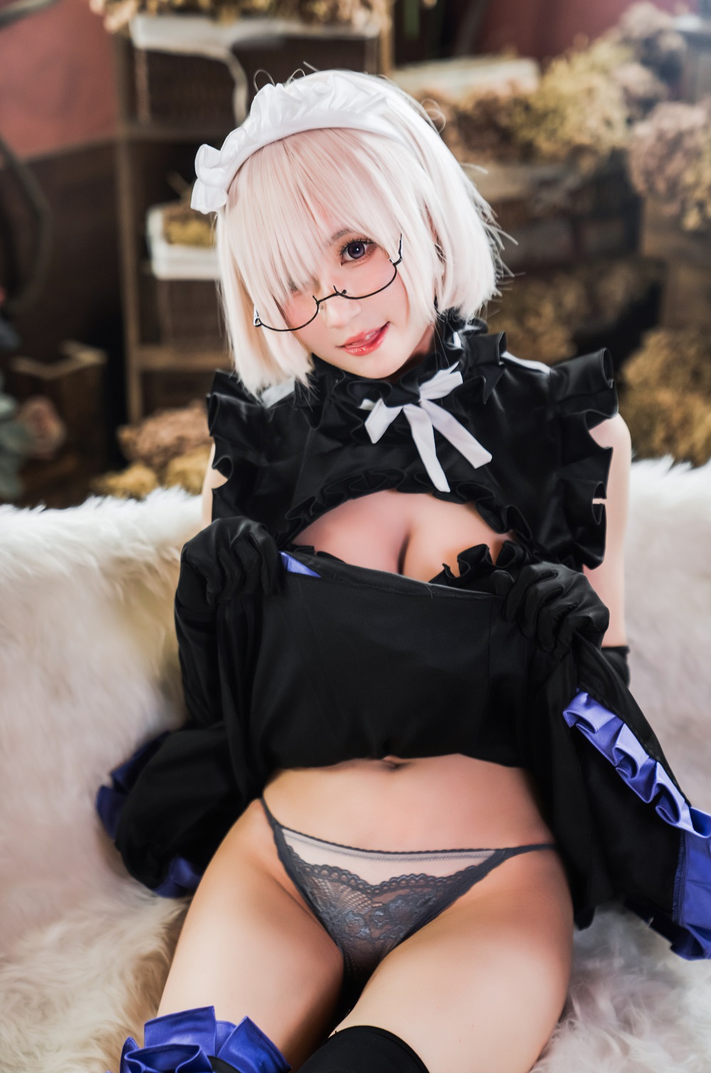 西园寺南歌-FGO-玛修女仆[35P] COS网红博主 预览1图