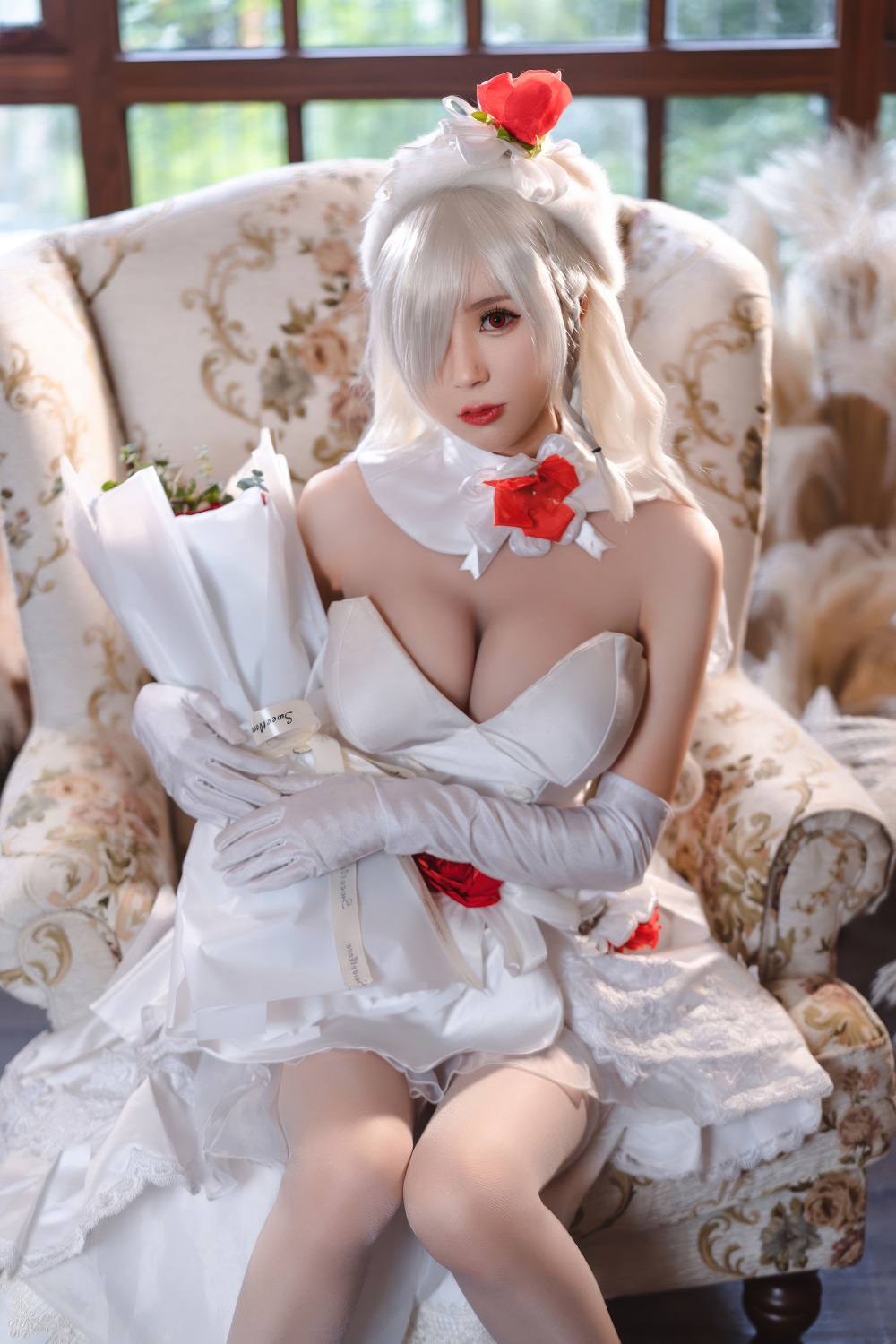 西园寺南歌-少女前线-G36C花嫁[21P] COS网红博主 预览1图