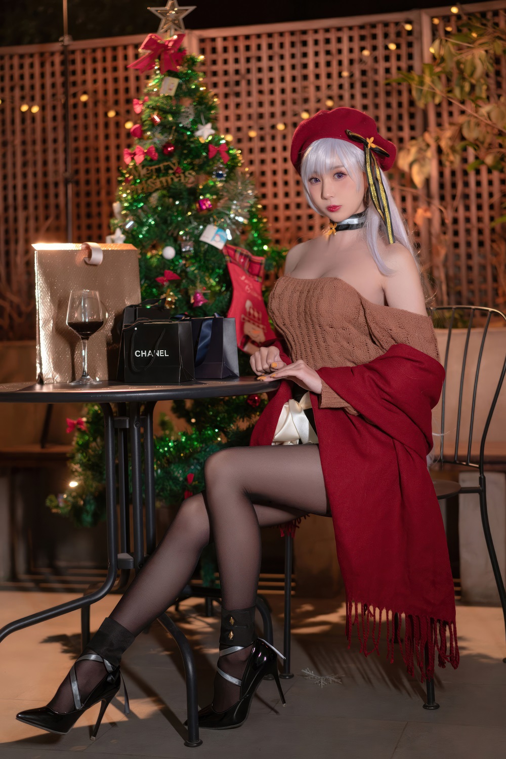 西园寺南歌-碧蓝航线-贝尔法斯特圣诞[26P] COS网红博主 预览1图