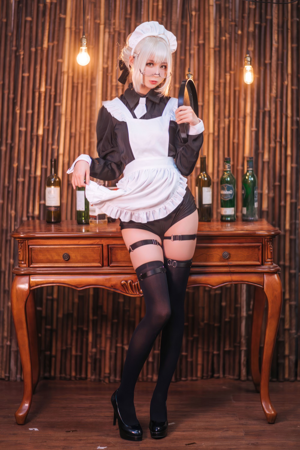 西园寺南歌-FGO-黑呆同人女仆[20P] COS网红博主 预览1图