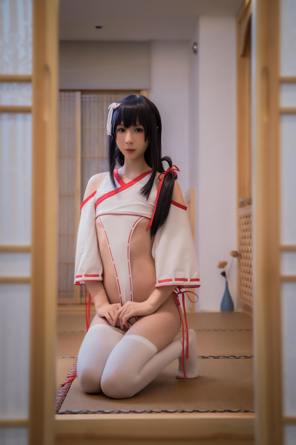 西园寺南歌-妈妈子巫女[30P] COS网红博主 预览2图