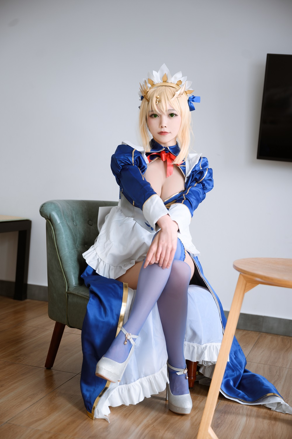 汪知子-FGO-白枪呆女仆[17P] COS网红博主 预览1图