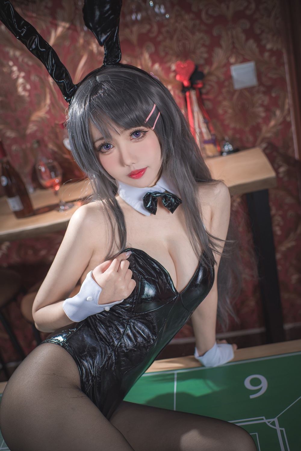 仙女月-樱岛麻衣兔女郎[33P] COS网红博主 预览2图