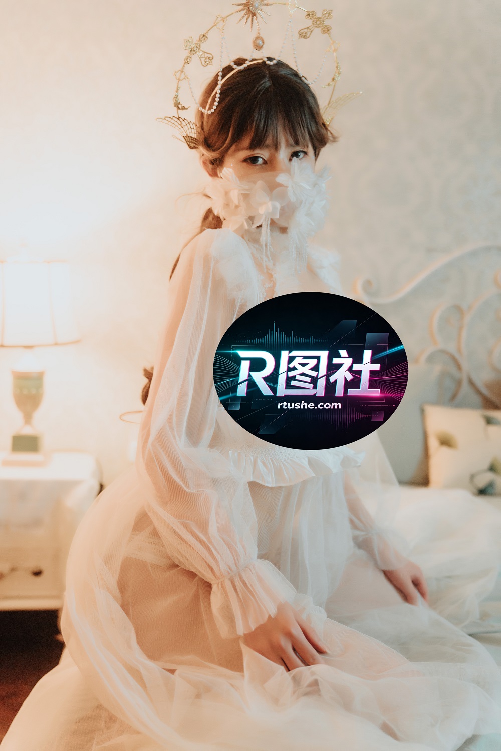 星澜想来杯珍珠奶茶-透明婚纱[40P+1V] COS网红博主 预览1图