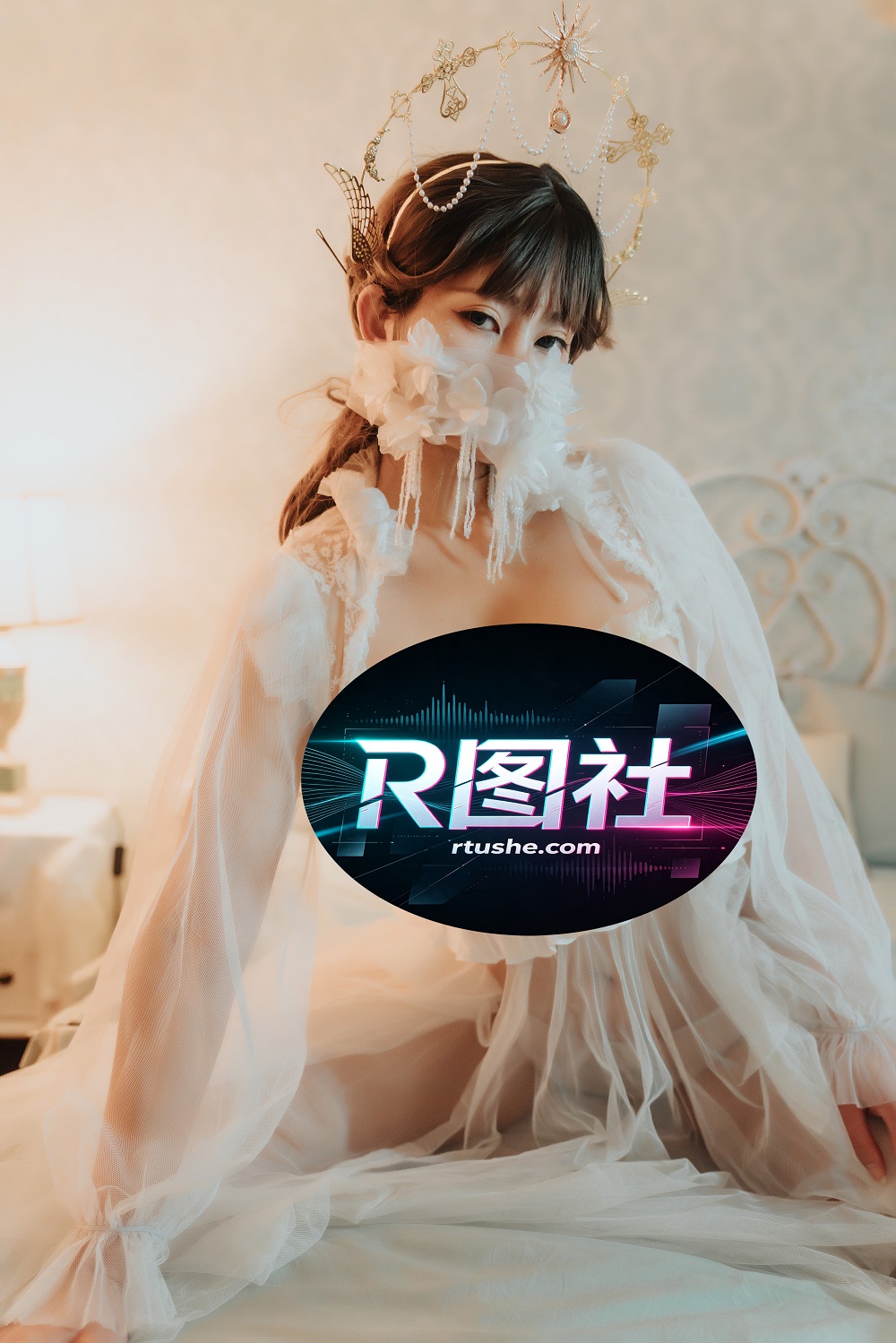 星澜想来杯珍珠奶茶-透明婚纱[40P+1V] COS网红博主 预览2图