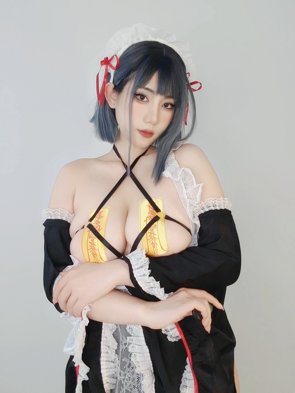 星澜想来杯珍珠奶茶-汤屋女仆[39P+5V] COS网红博主 预览1图