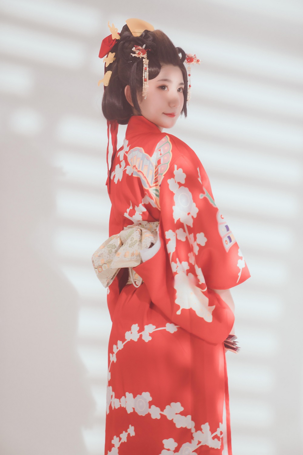 星澜想来杯珍珠奶茶-和服绳缚[50P+1V] COS网红博主 预览2图