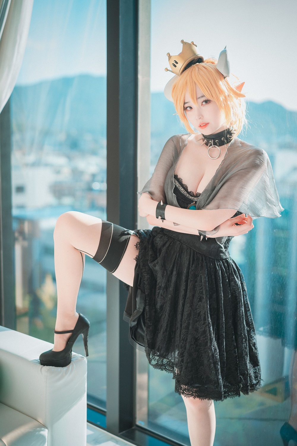 Bambi밤비-DJAWA Photo-Halloween with Bowsette[50P] 韩系图集 预览1图