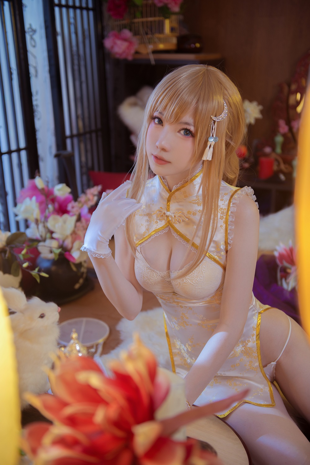 妖少youichi-艳娘幻梦谭-宝钗[15P] COS网红博主 预览1图