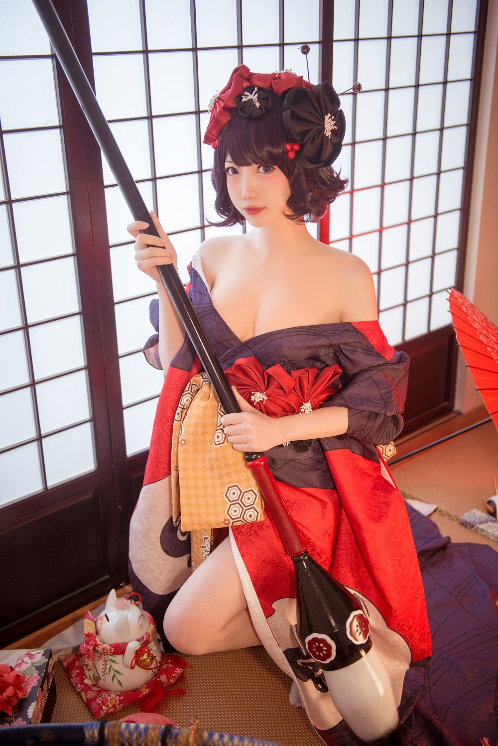 妖少youichi-FGO-葛饰北斋[9P] COS网红博主 预览2图