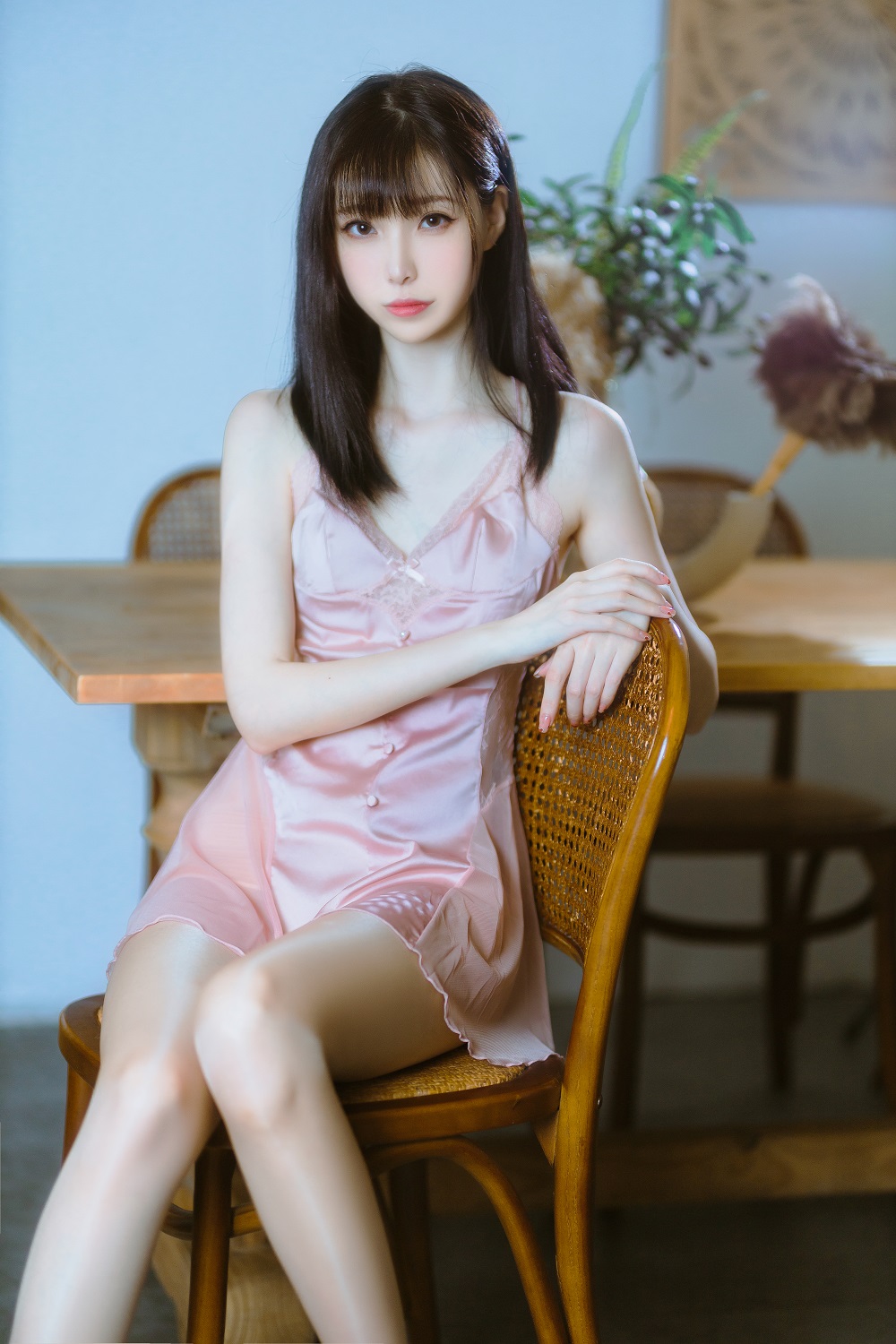 许岚LAN-半透粉纱[40P] COS网红博主 预览1图