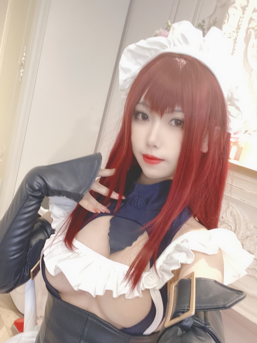 亦南南南-FGO-斯卡哈同人女仆[24P+2V] COS网红博主 预览2图