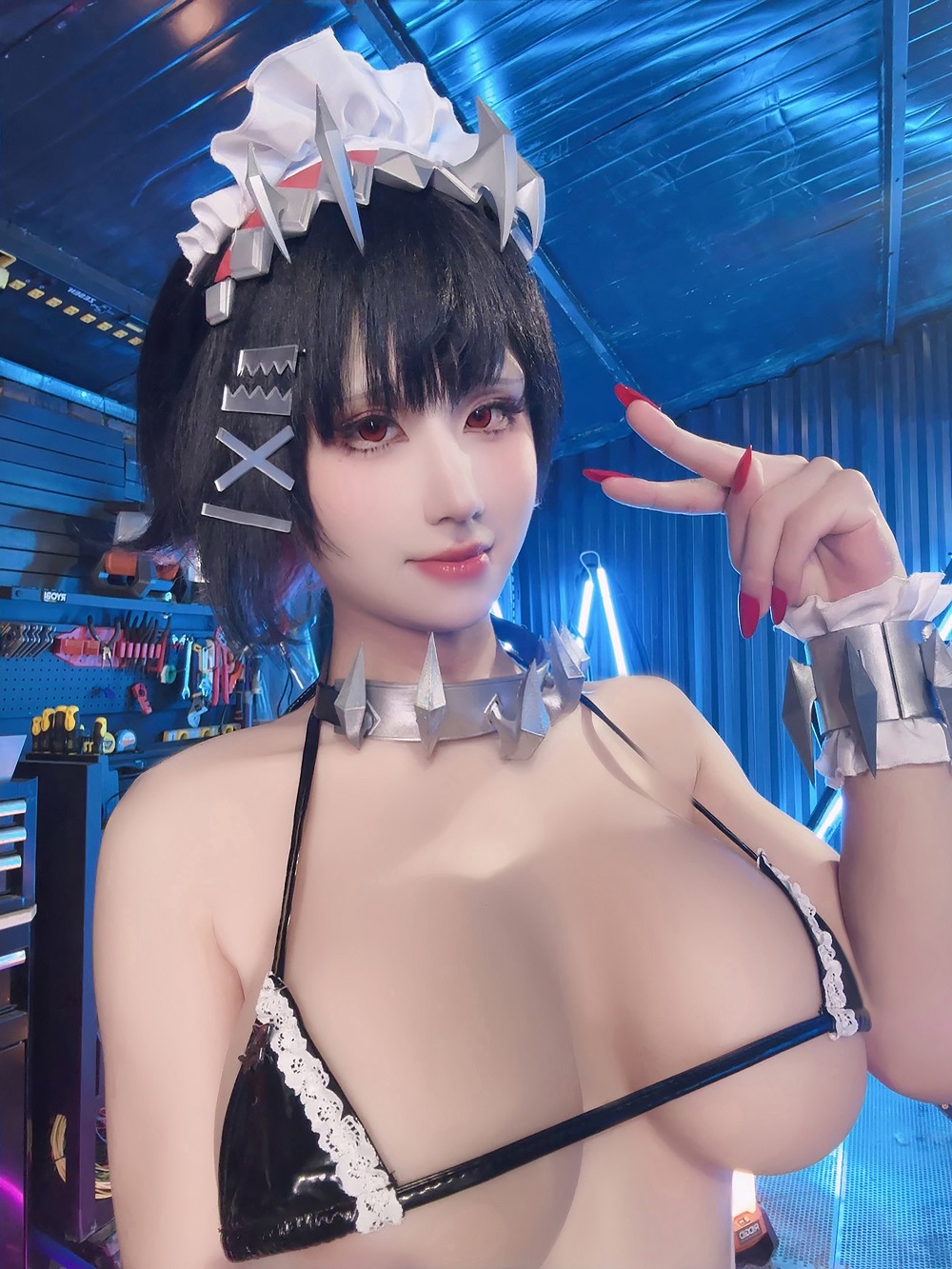 桜满三时-绝区零-艾莲乔·女仆比基尼[21P] COS网红博主 预览1图