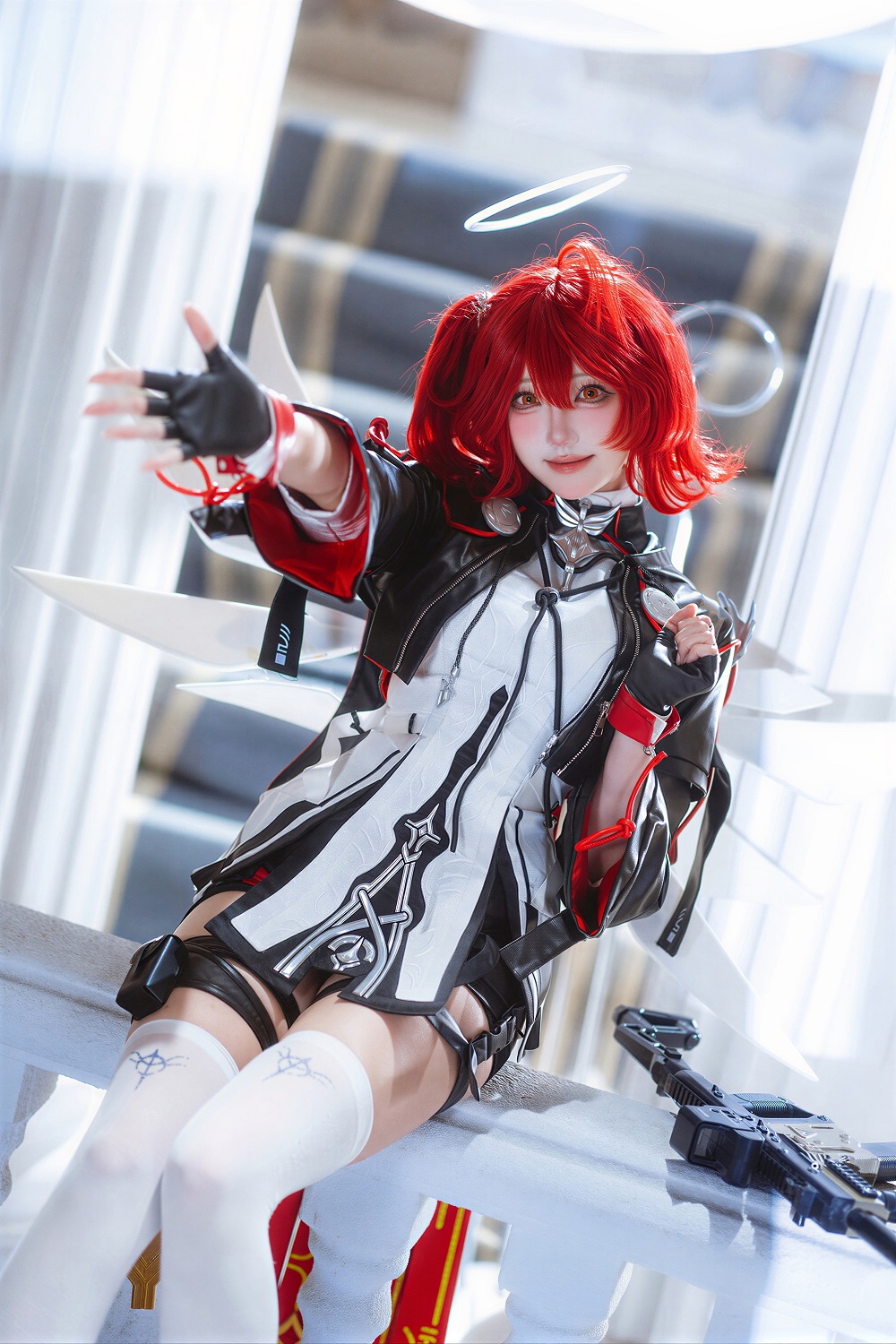 瓜希酱-明日方舟-新约能天使[15P] COS网红博主 预览2图