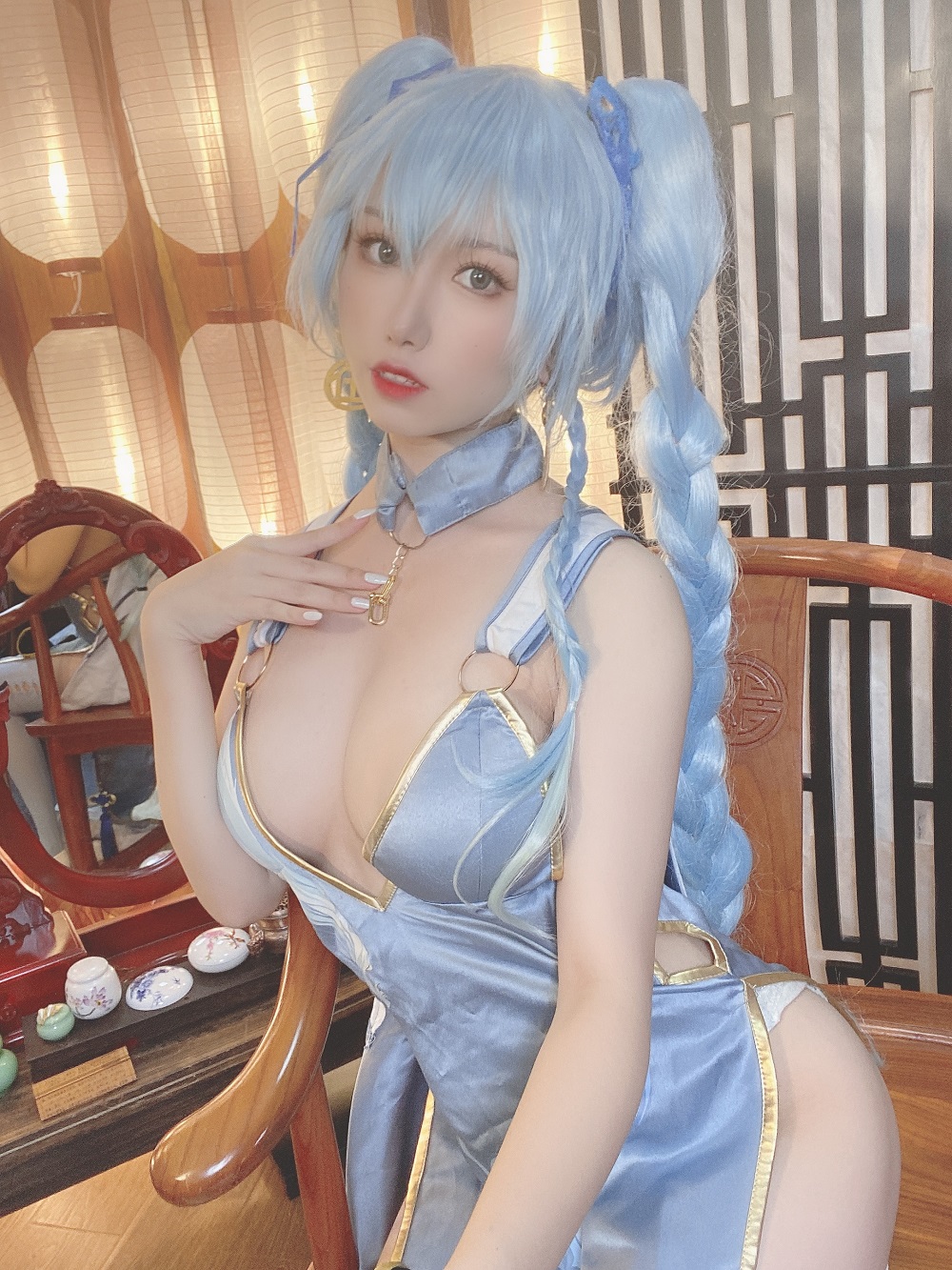 亦南南南-少女前线-PA15翠雀媚[29P+2V] COS网红博主 预览1图