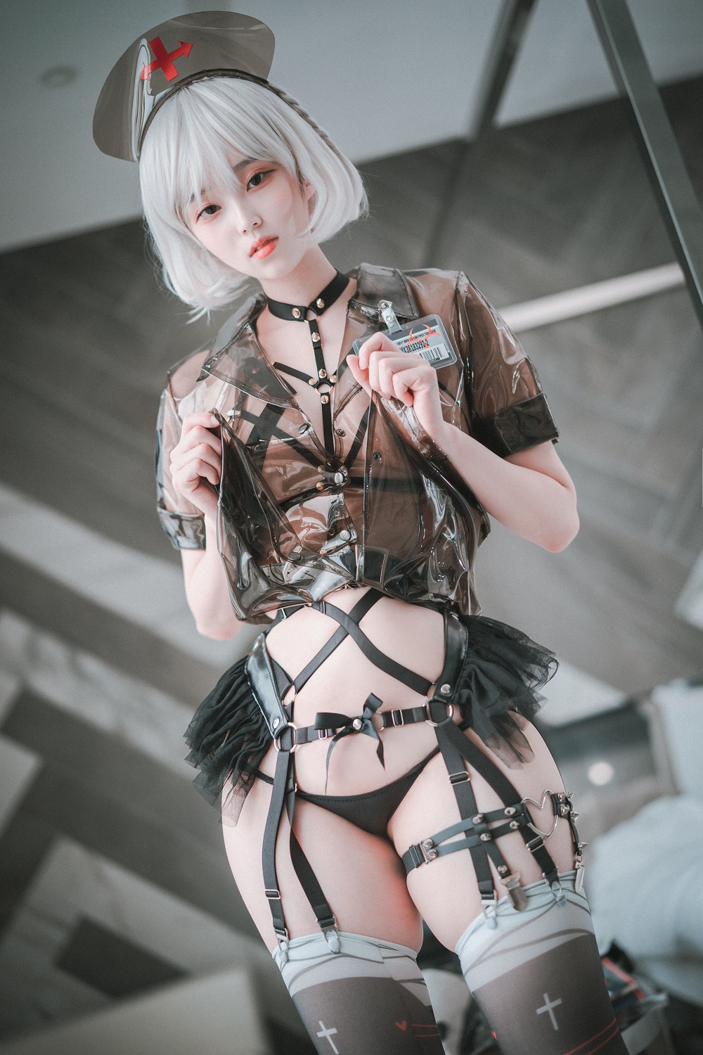 Bambi밤비-DJAWA Photo-Nurse Nation Black[93P] 韩系图集 预览2图