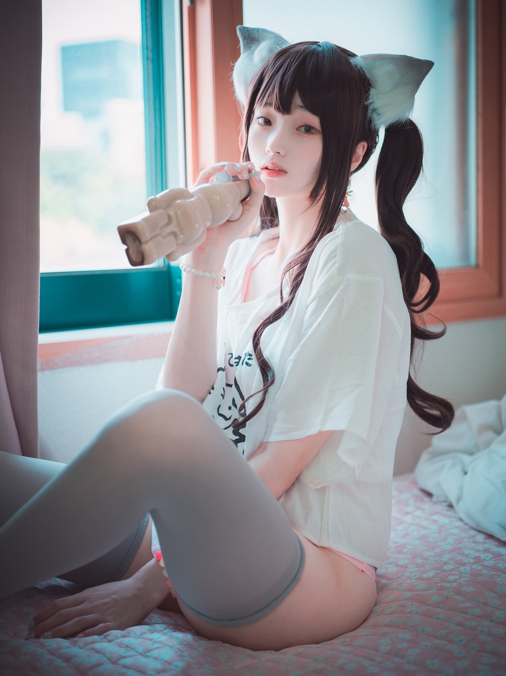 Bambi밤비-DJAWA Photo-The cat I picked up turned into a girl[198P] 韩系图集 预览1图
