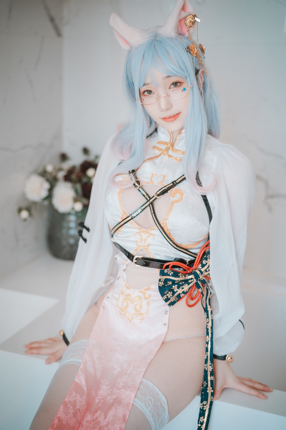 Bambi밤비-DJAWA Photo-Le Chat Porte un Qipao[87P] 韩系图集 预览1图
