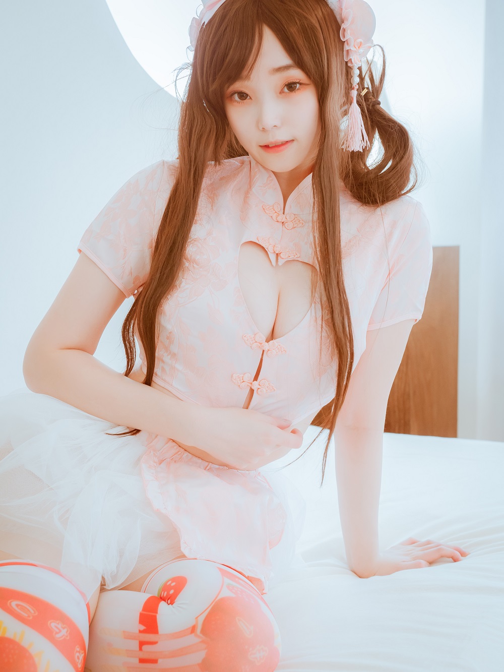 Bambi밤비-DJAWA Photo-Bunny adore qipao[62P] 韩系图集 预览2图