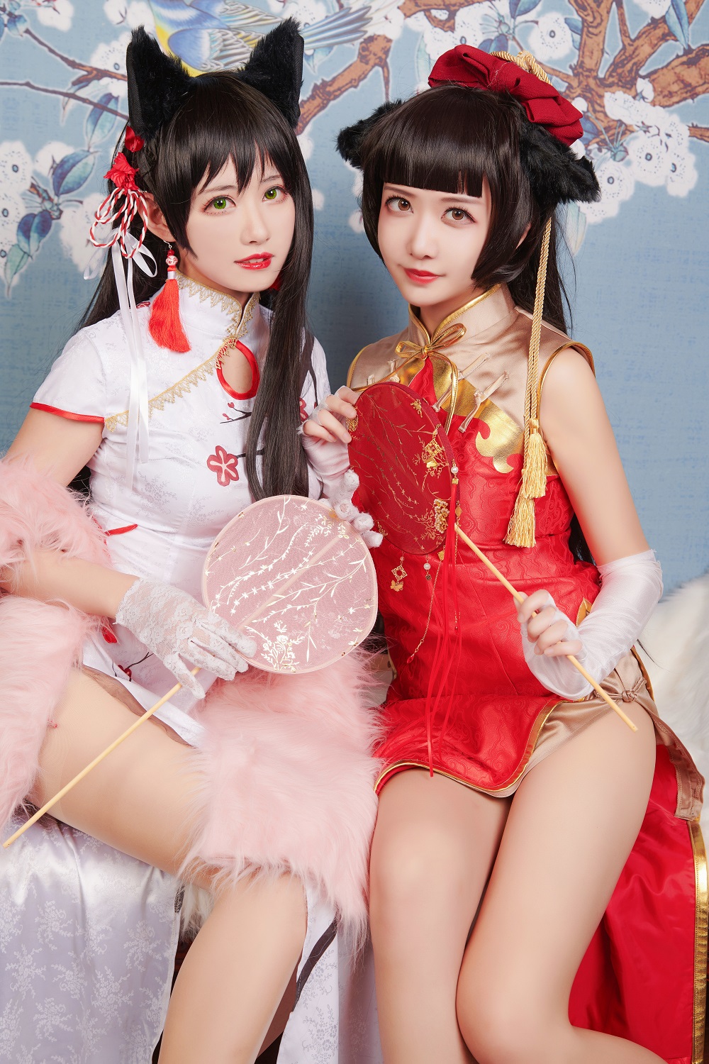 源纱希喵喵喵&Meiyi烛墨-犬獒旗袍[12P] COS网红博主 预览2图
