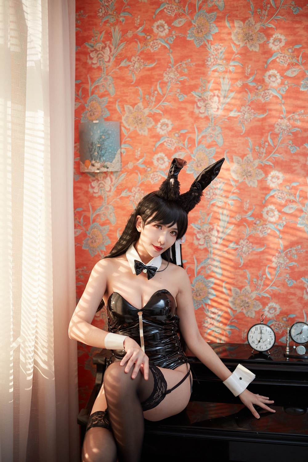 源纱希喵喵喵-碧蓝航线-爱宕兔女郎[31P] COS网红博主 预览2图