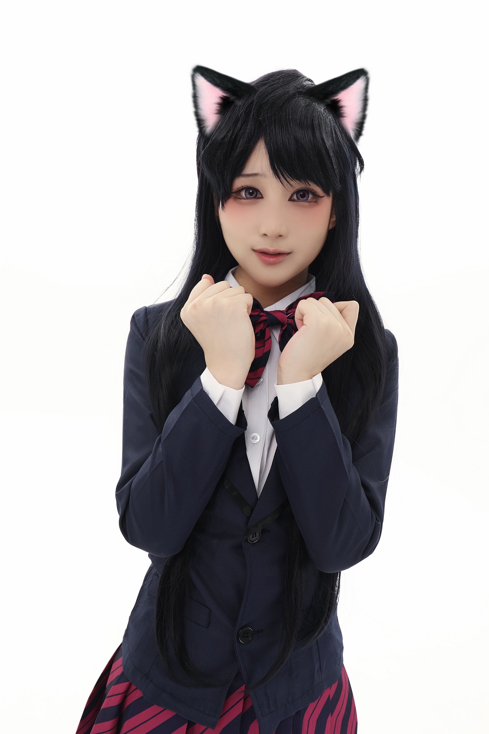 幼愛Yume-古见同学有交流障碍症-古见硝子校服[60P] COS网红博主 预览2图