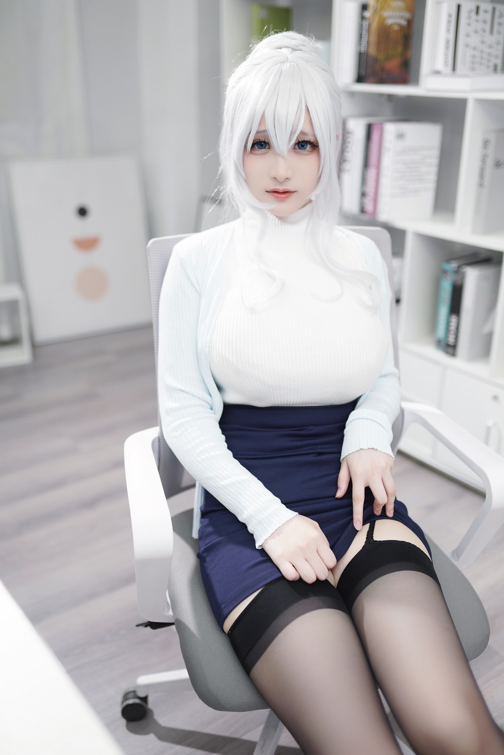 幼愛Yume-未亡人雪女[70P] COS网红博主 预览1图