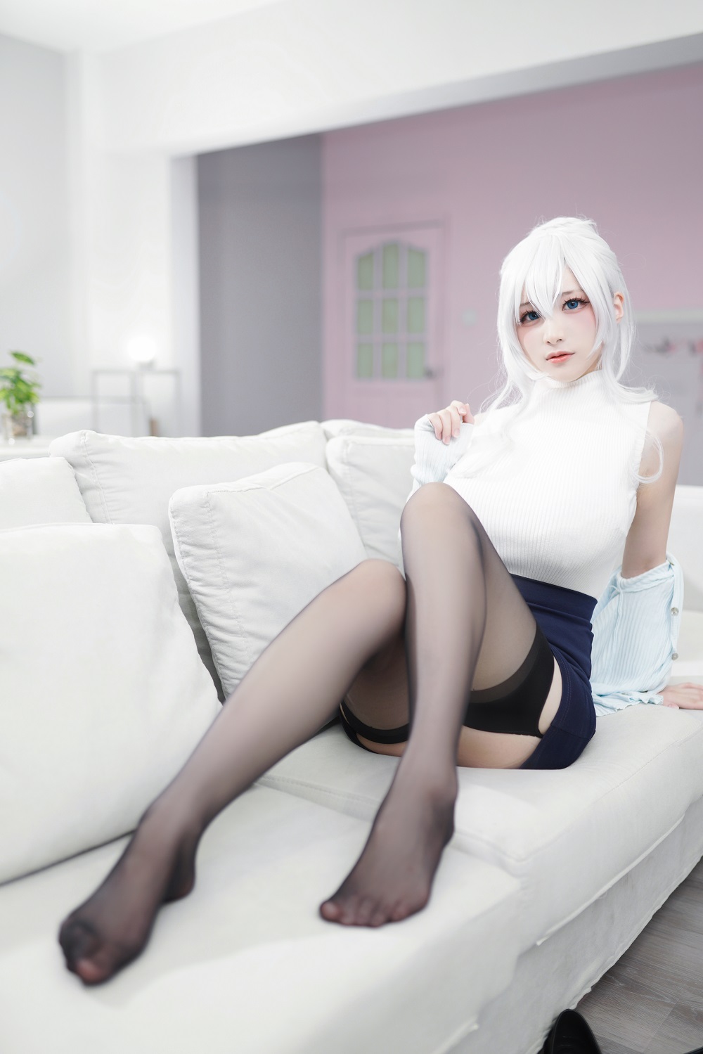幼愛Yume-未亡人雪女[70P] COS网红博主 预览2图